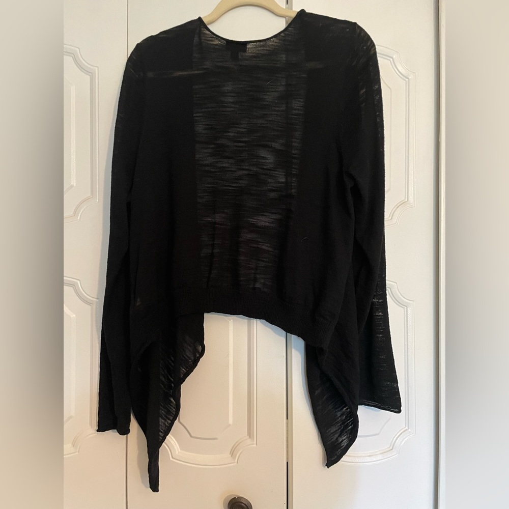 Torrid Slub Cardigan Drape Front Sweater